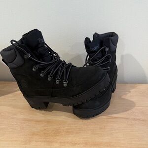 Timberland Women's Black Combat Boots